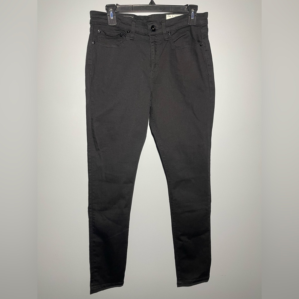 Rag & Bone Charcoal Mid-Rise Jeans